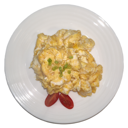 ✰ (T6) - Míchaná vajíčka cibulka (porce) - 2 VEJCE - Servis