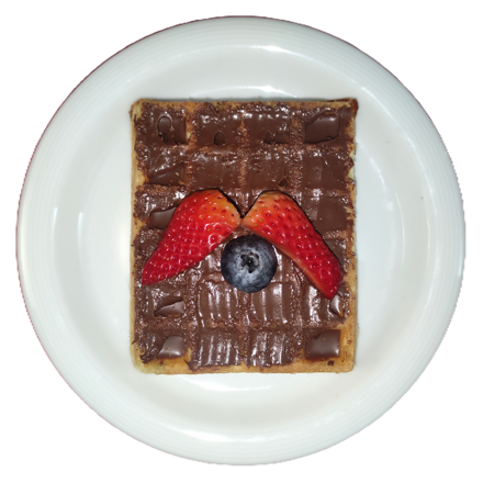 ✰ (D2) - Wafle s Nutellou a ovocem