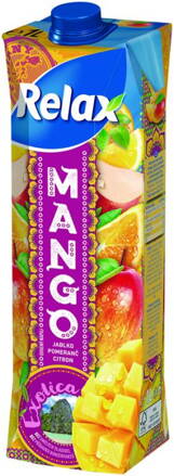 RELAX MANGO, Jablko, pomeranč - (1 LITR)